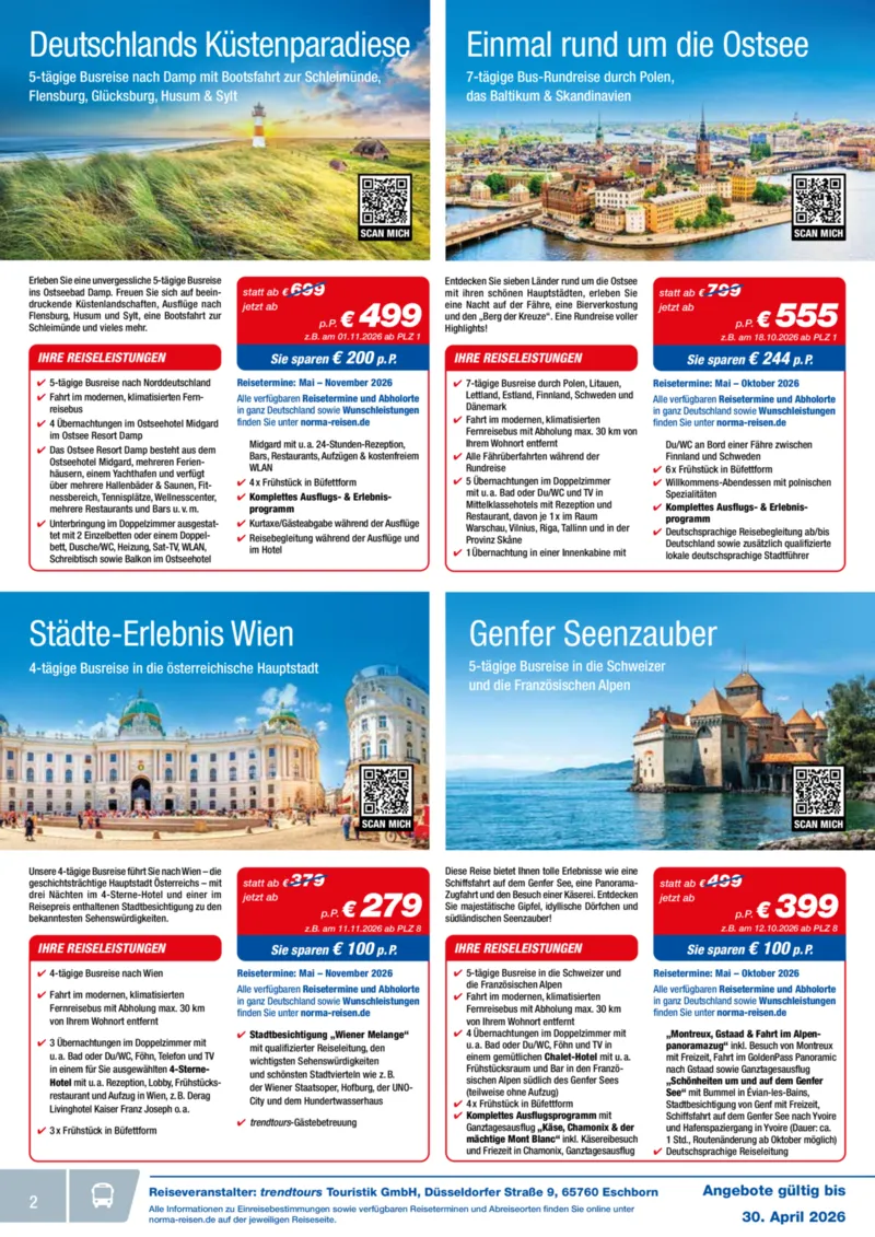 Norma-Reisen Prospekt vom 01.04.2026, Seite 2
