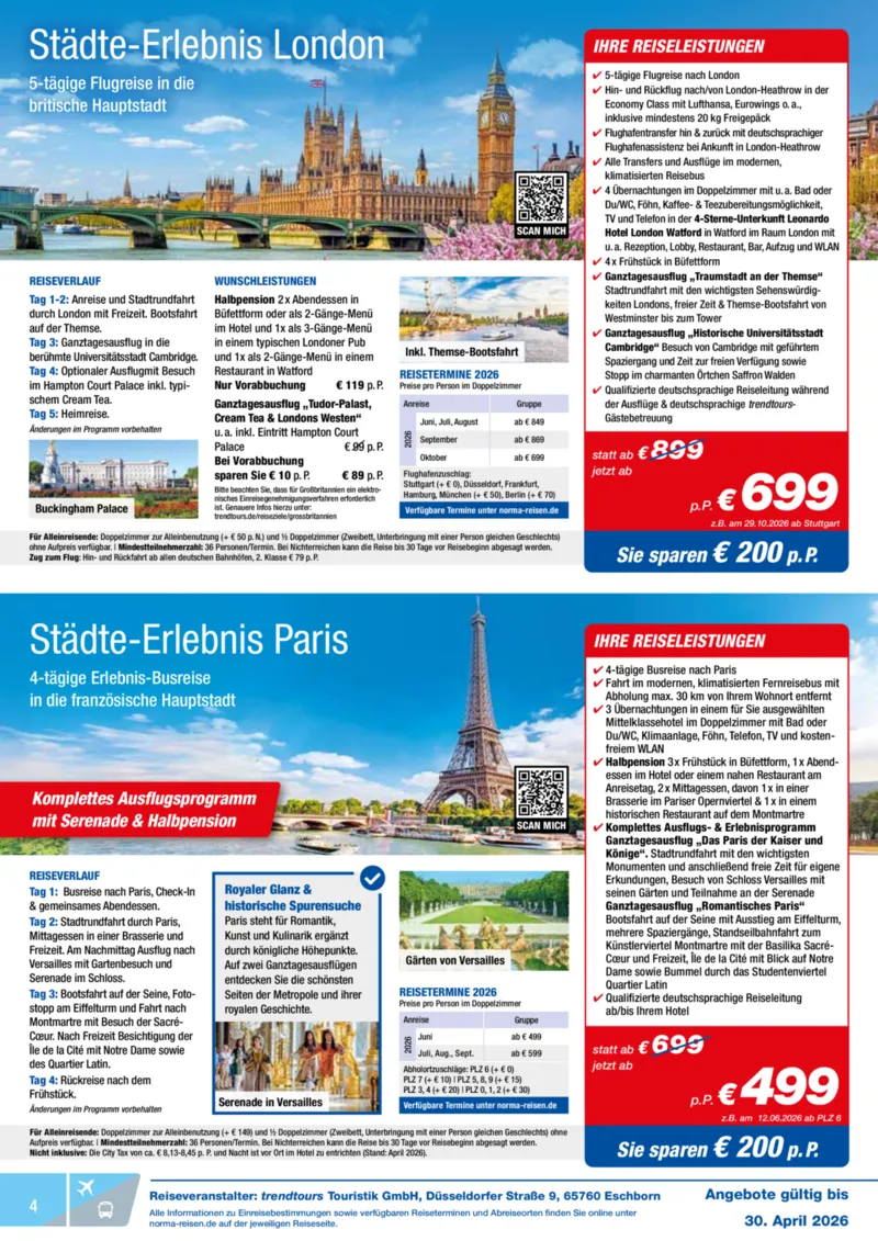 Norma-Reisen Prospekt vom 01.04.2026, Seite 4