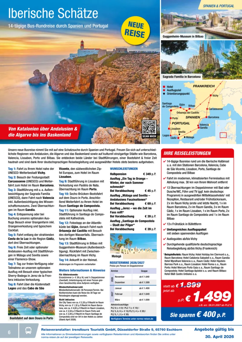 Norma-Reisen Prospekt vom 01.04.2026, Seite 6
