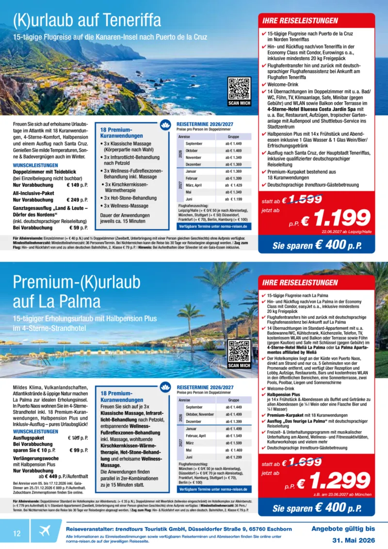Norma-Reisen Prospekt vom 01.05.2026, Seite 12