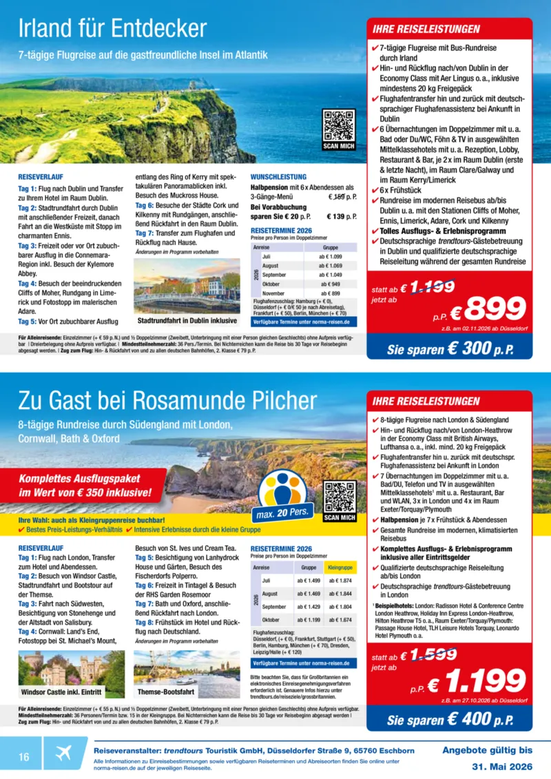 Norma-Reisen Prospekt vom 01.05.2026, Seite 16