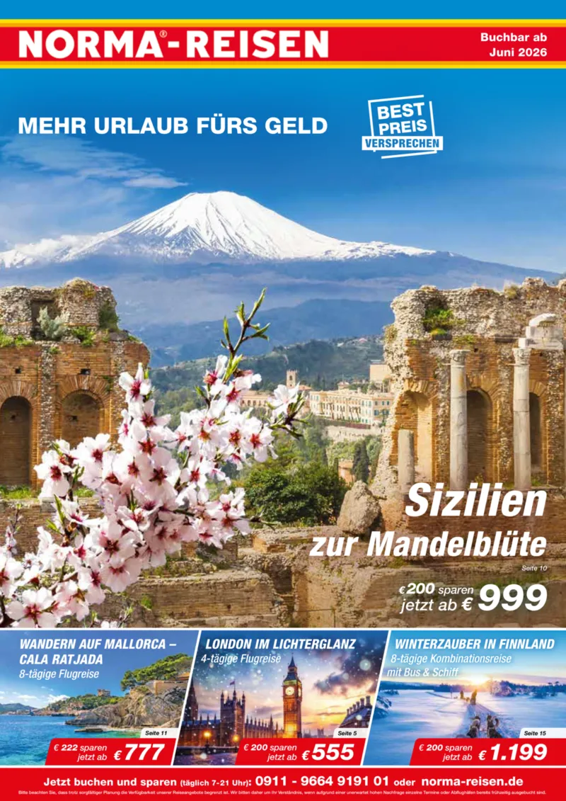 Norma-Reisen Prospekt vom 01.06.2026, Seite 1