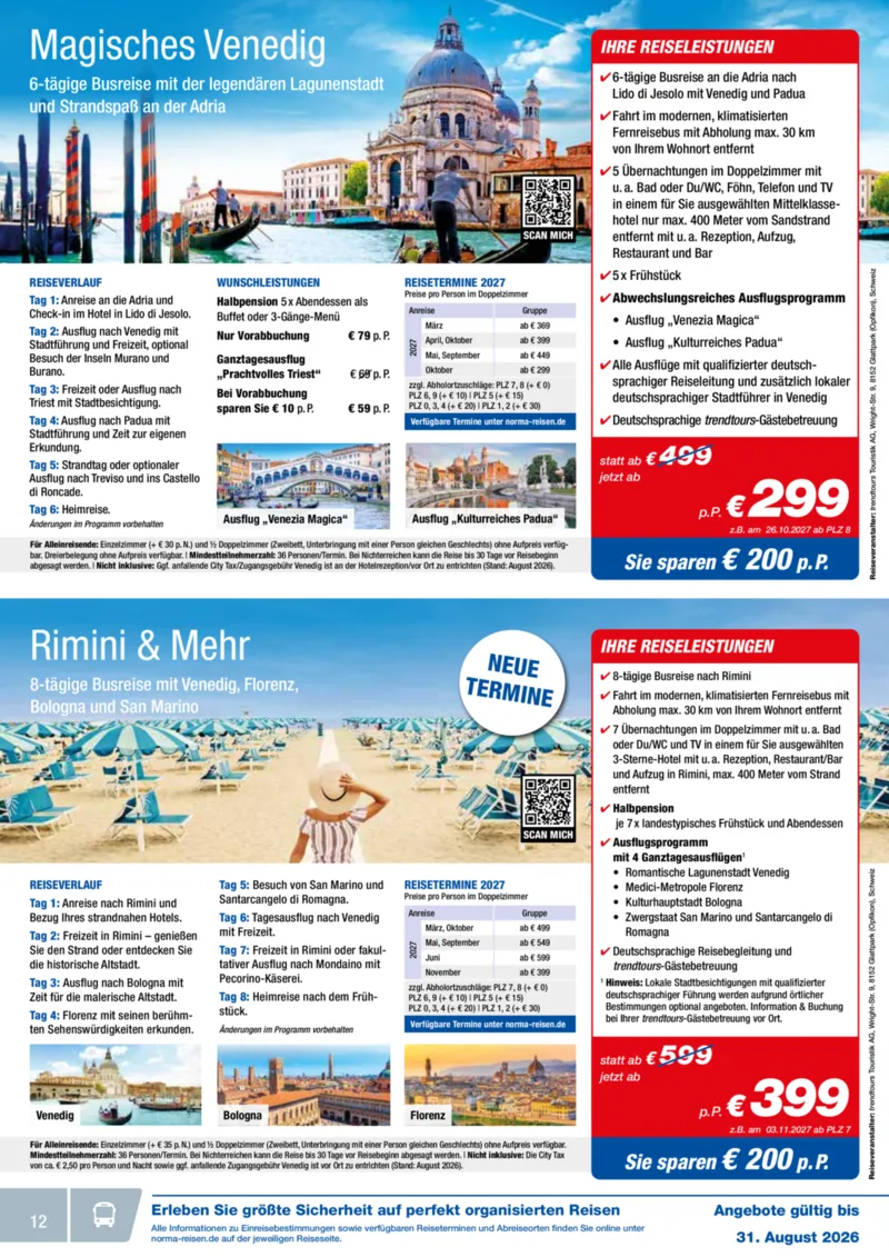 Norma-Reisen Prospekt vom 01.08.2026, Seite 12