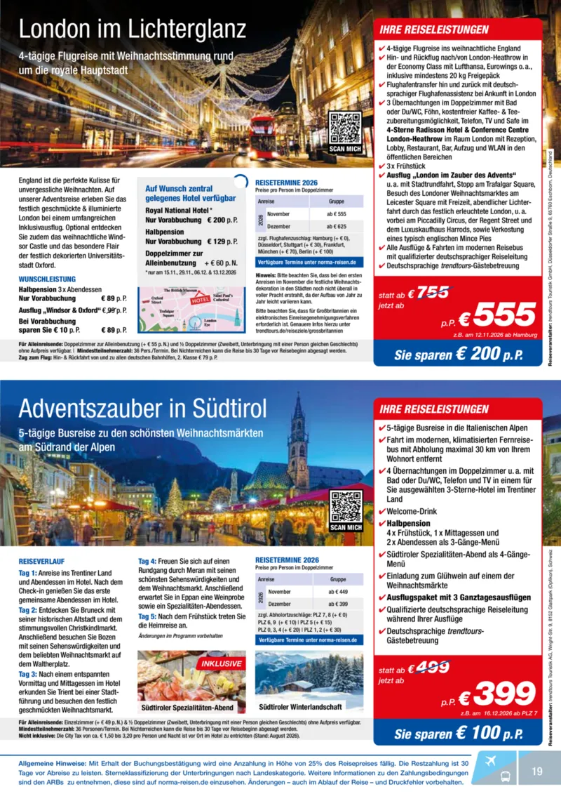 Norma-Reisen Prospekt vom 01.08.2026, Seite 19