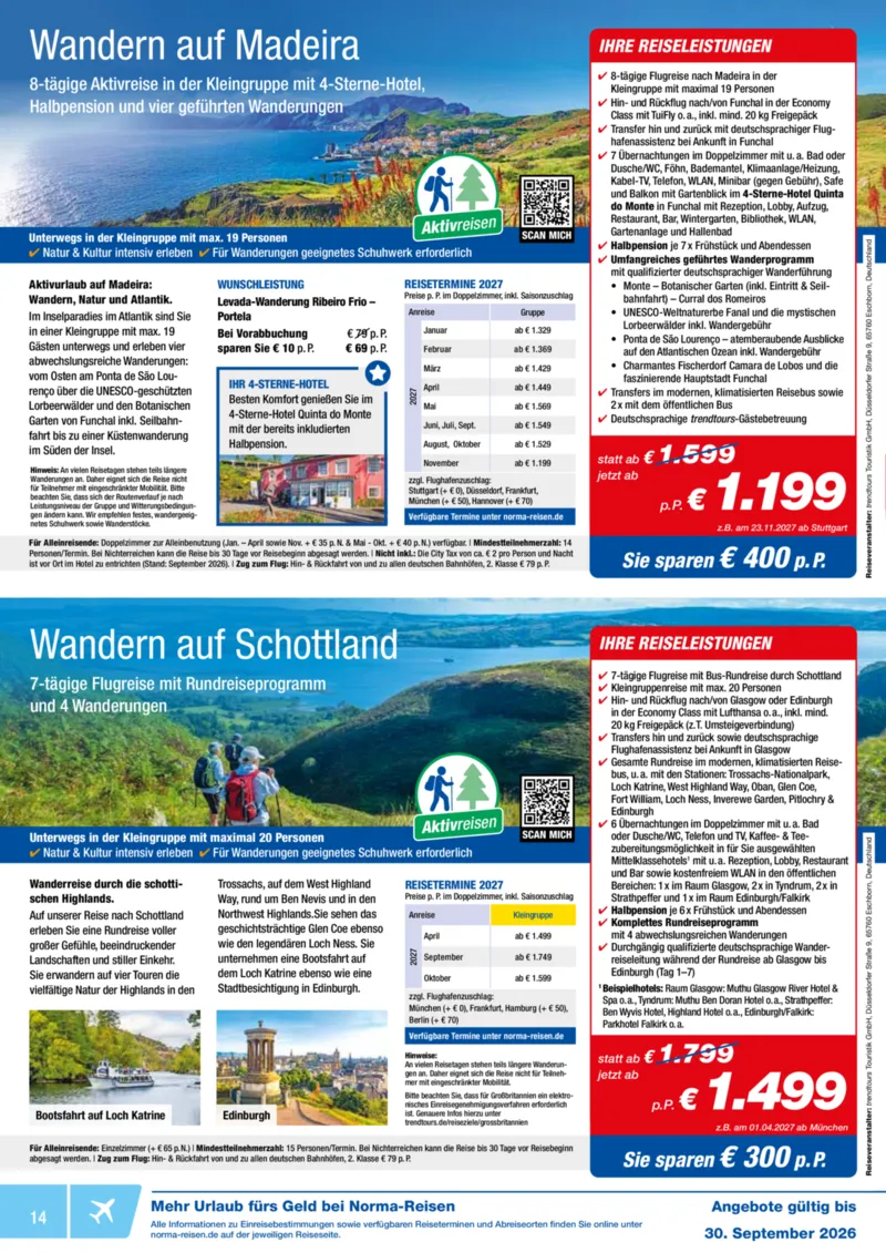 Norma-Reisen Prospekt vom 01.09.2026, Seite 14