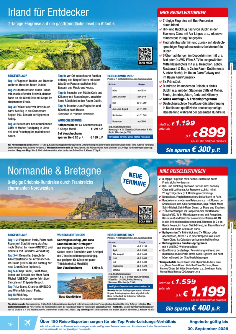 Norma-Reisen Prospekt vom 01.09.2026, Seite 16