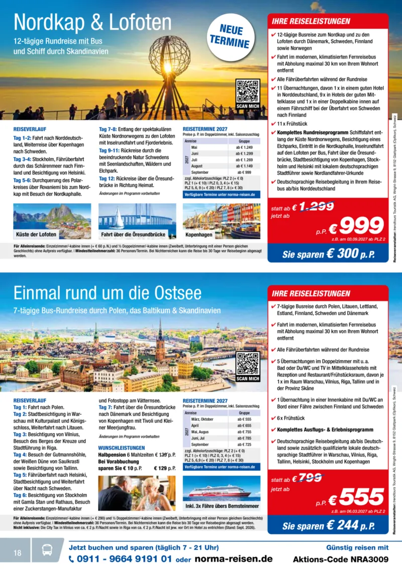 Norma-Reisen Prospekt vom 01.09.2026, Seite 18