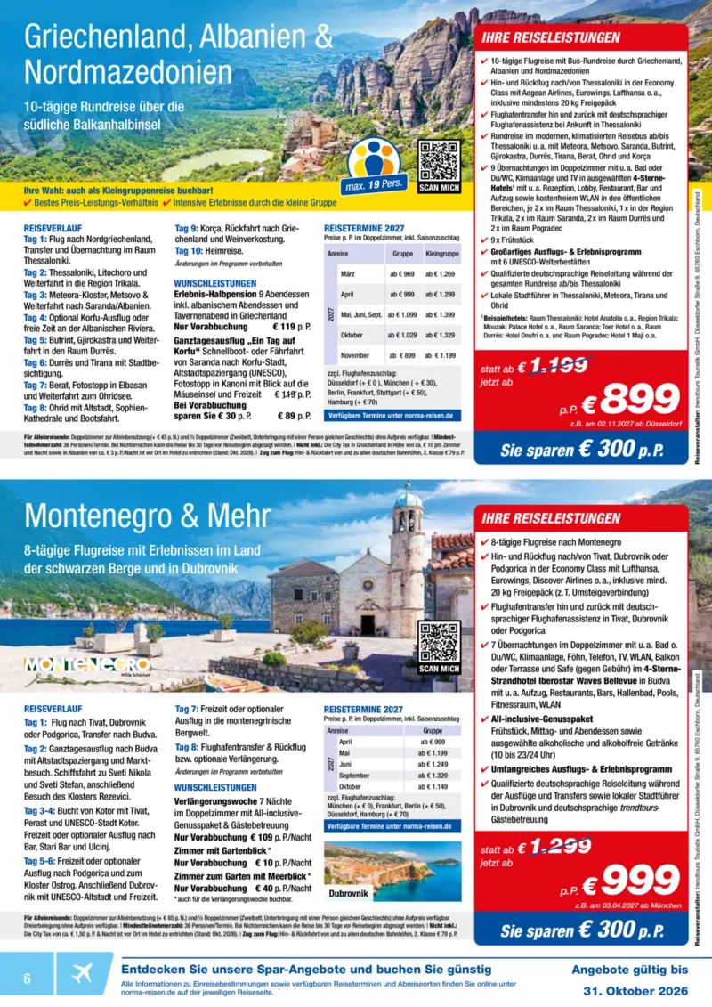 Norma-Reisen Prospekt vom 01.10.2026, Seite 6