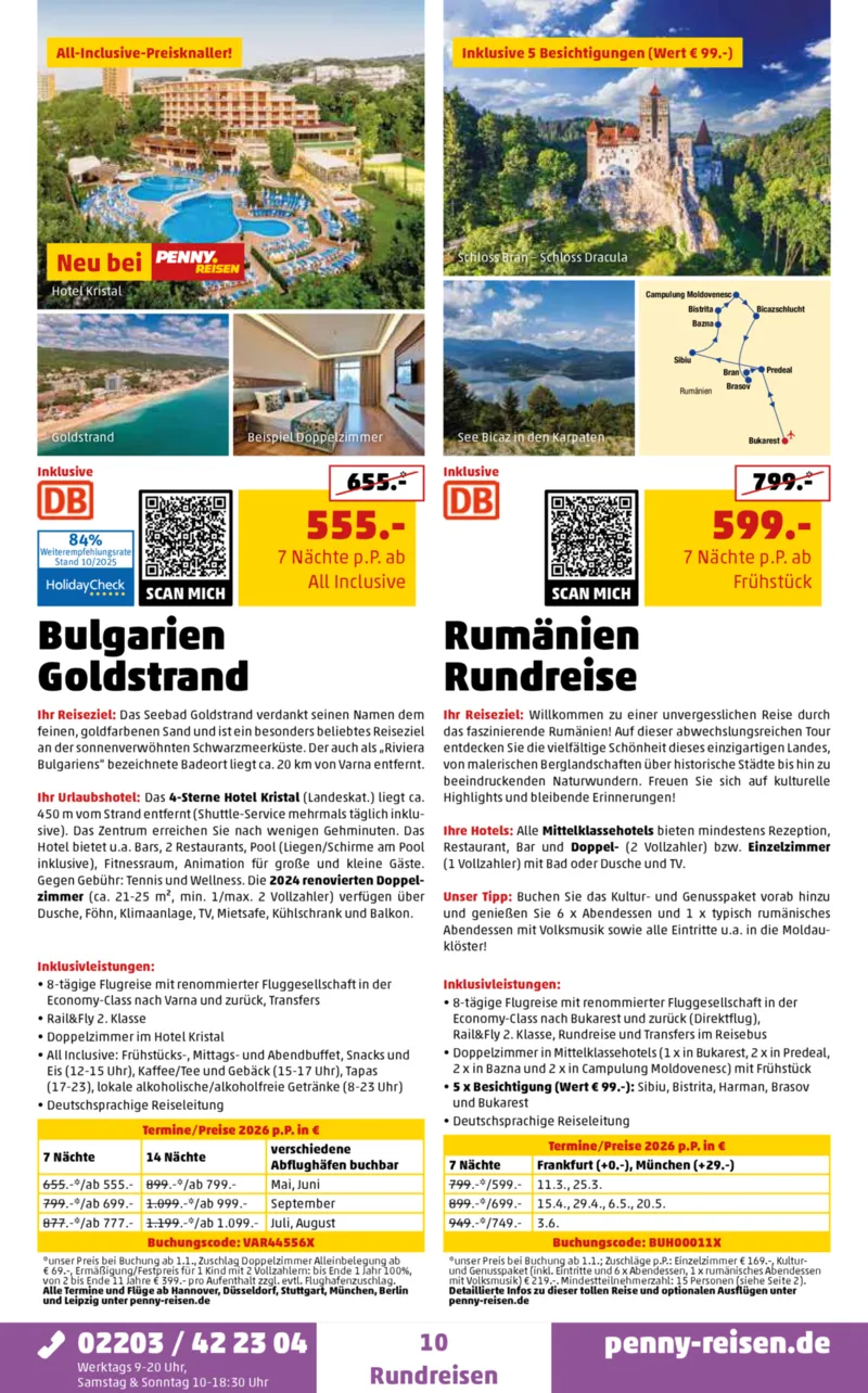 Penny-Reisen Prospekt vom 27.10.2025, Seite 10