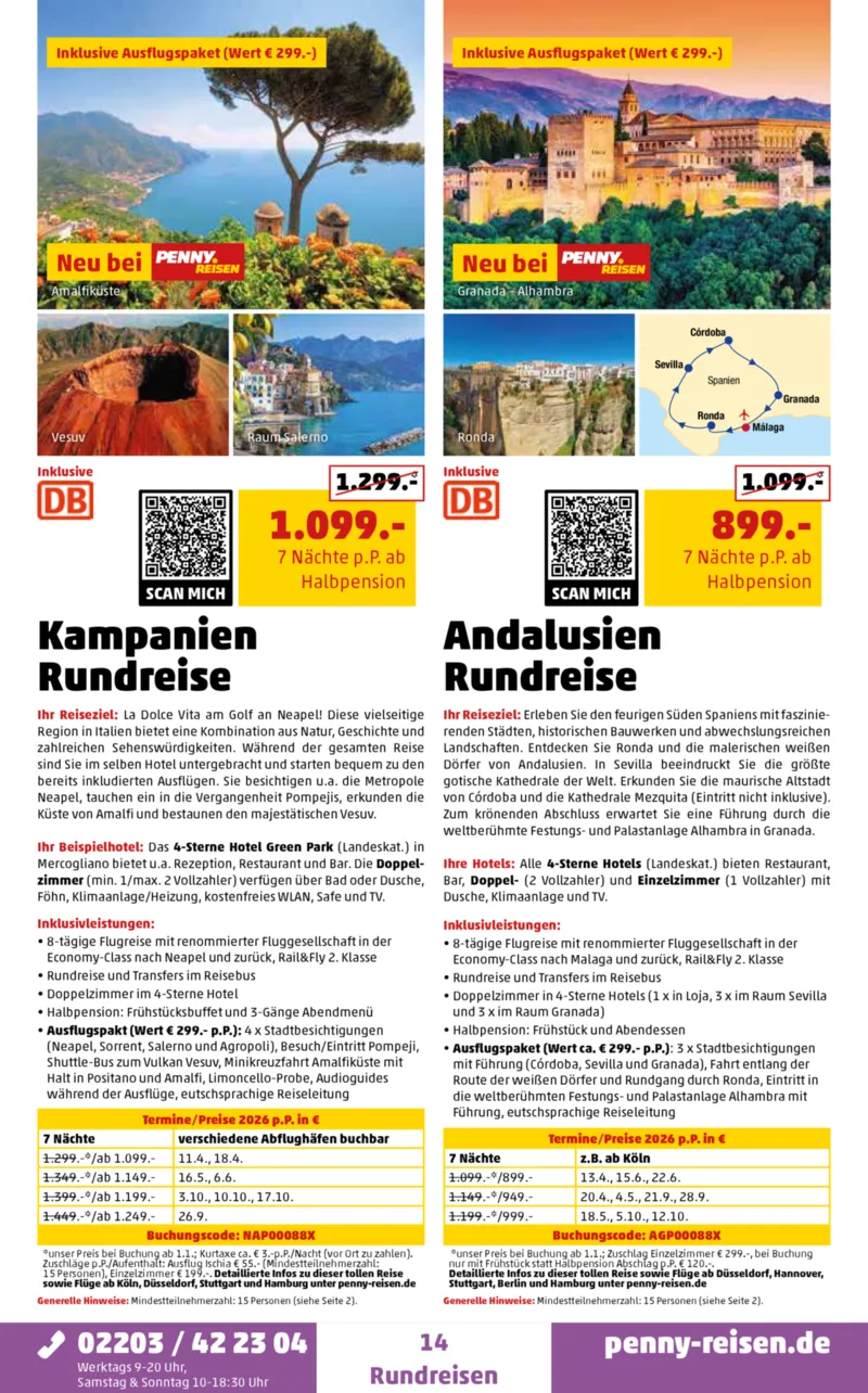 Penny-Reisen Prospekt vom 27.10.2025, Seite 14
