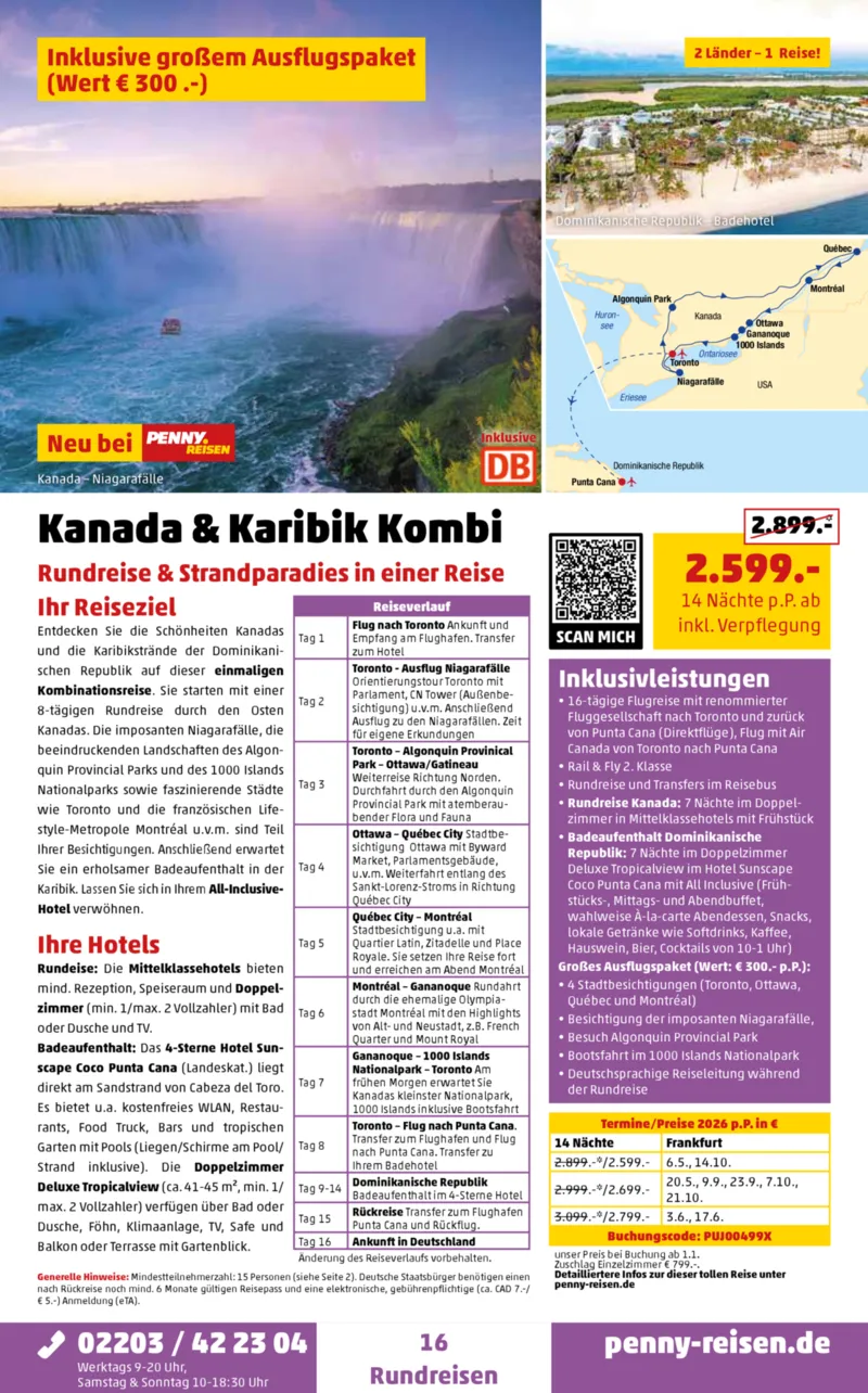 Penny-Reisen Prospekt vom 27.10.2025, Seite 16