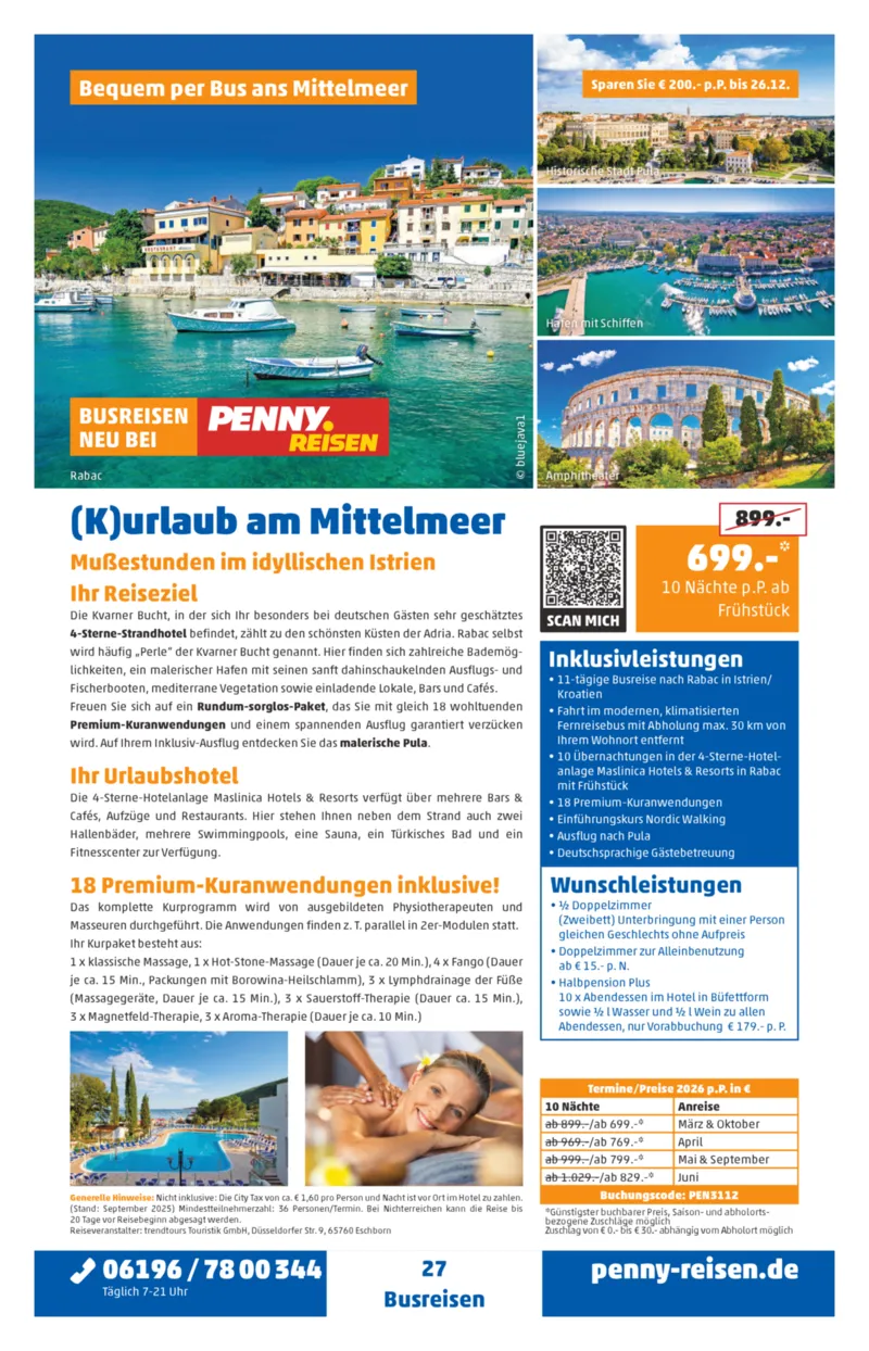 Penny-Reisen Prospekt vom 27.10.2025, Seite 27