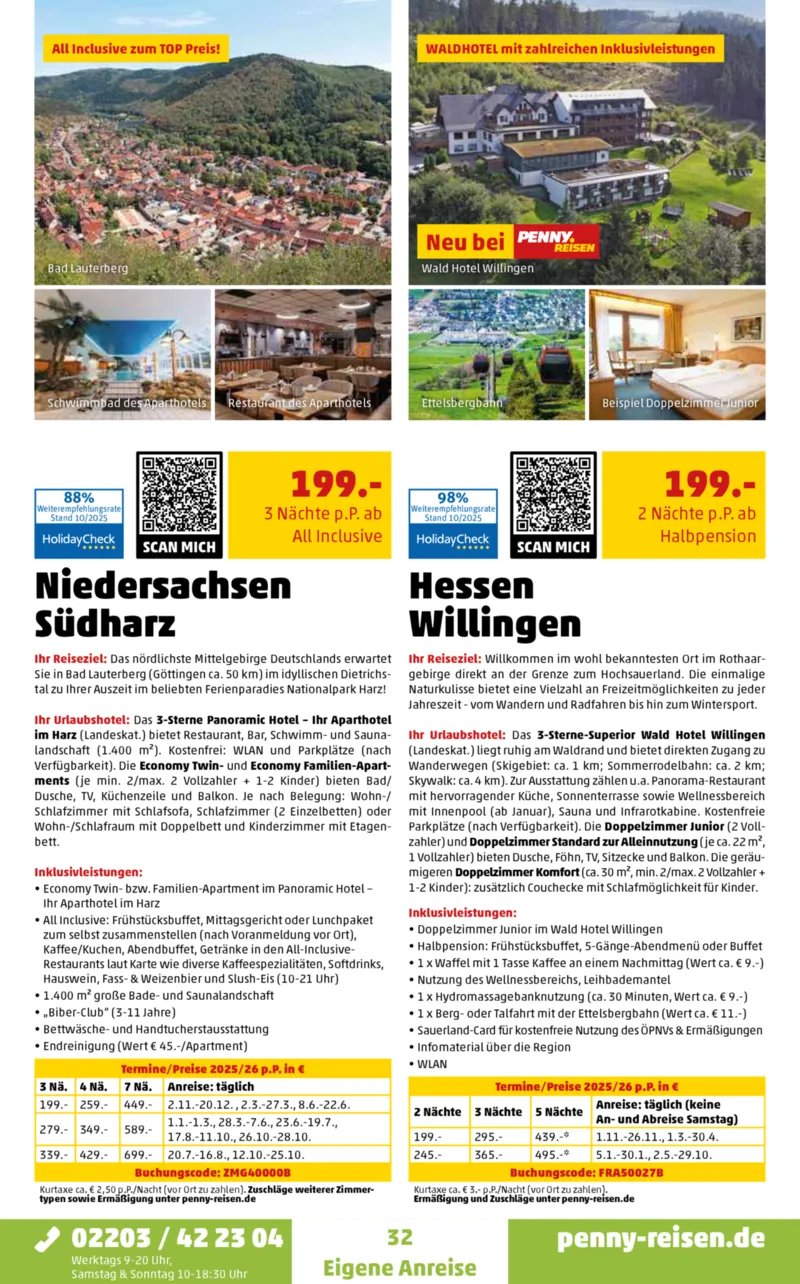 Penny-Reisen Prospekt vom 27.10.2025, Seite 32