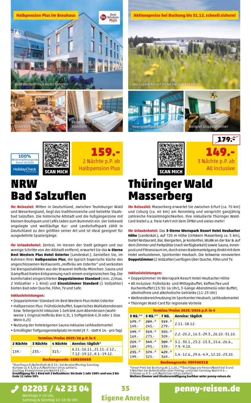 Penny-Reisen Prospekt vom 27.10.2025, Seite 35
