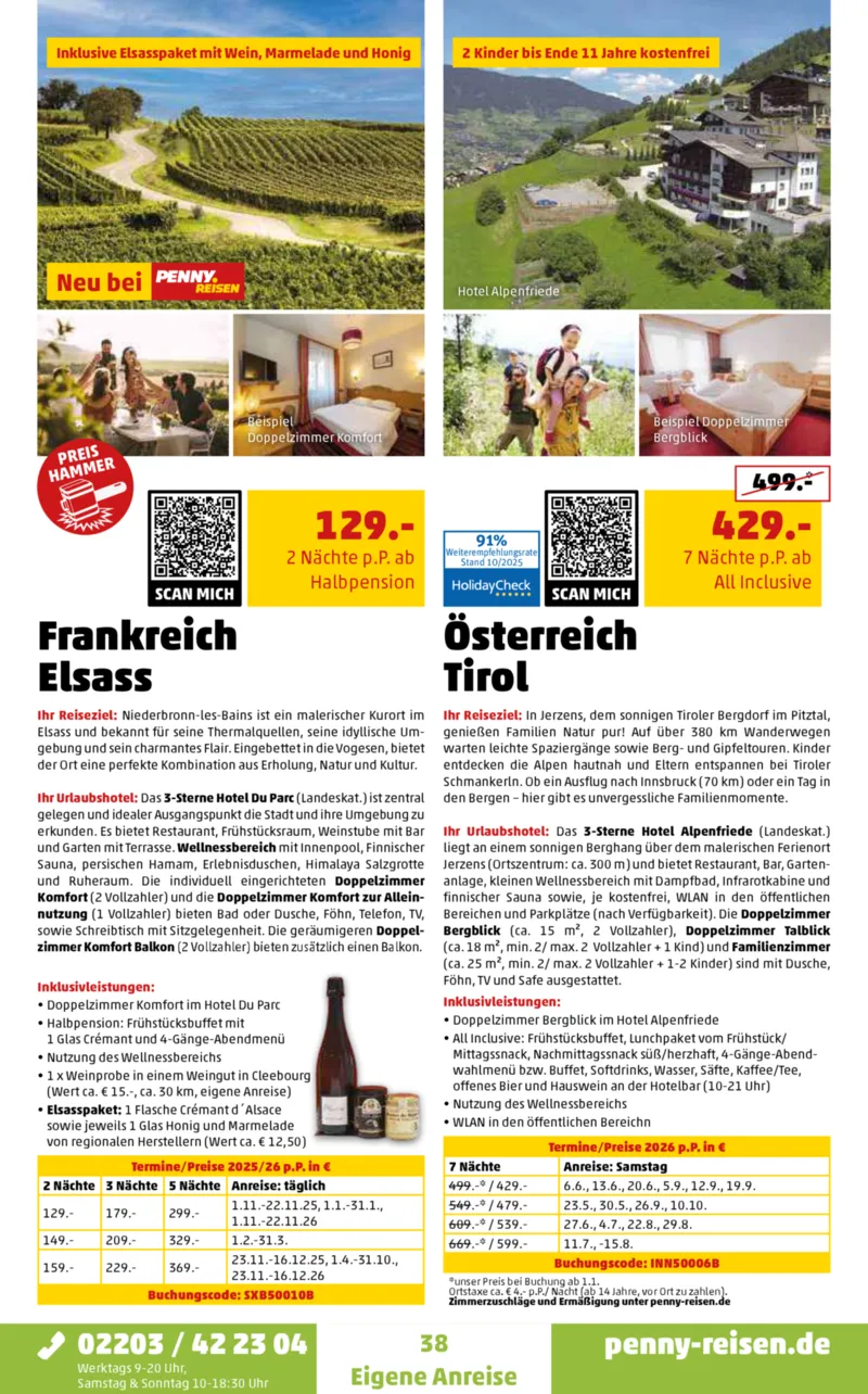 Penny-Reisen Prospekt vom 27.10.2025, Seite 38