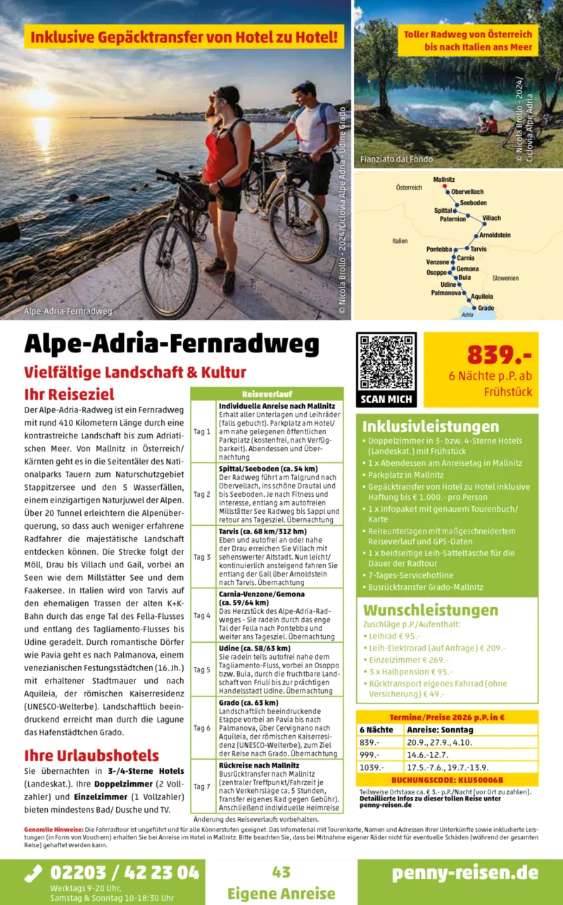 Penny-Reisen Prospekt vom 27.10.2025, Seite 43