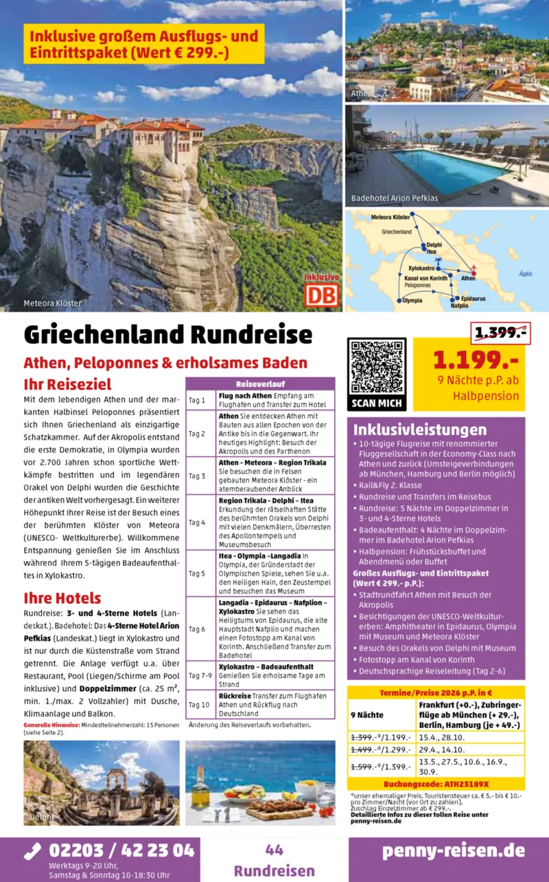 Penny-Reisen Prospekt vom 27.10.2025, Seite 44