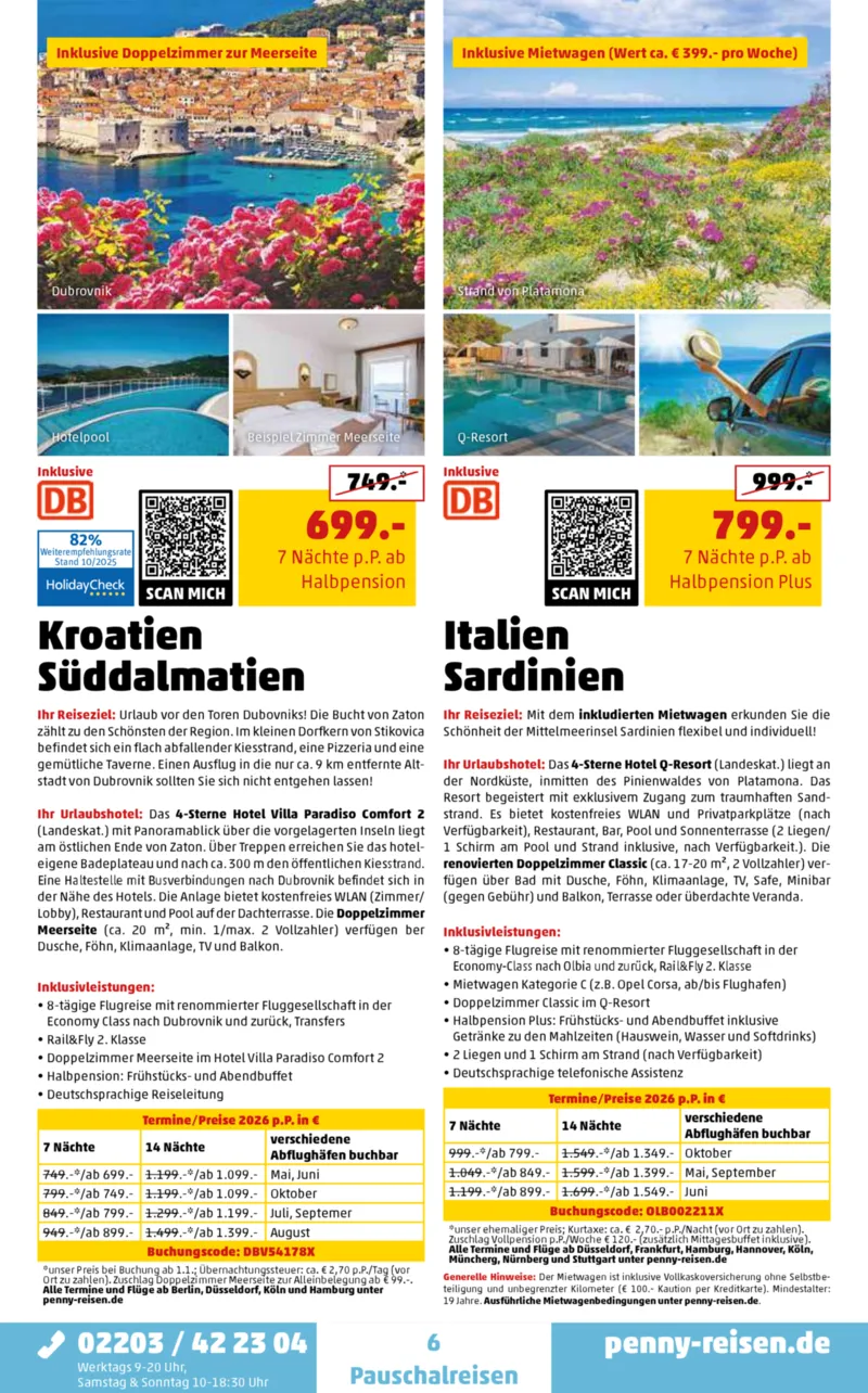 Penny-Reisen Prospekt vom 27.10.2025, Seite 6