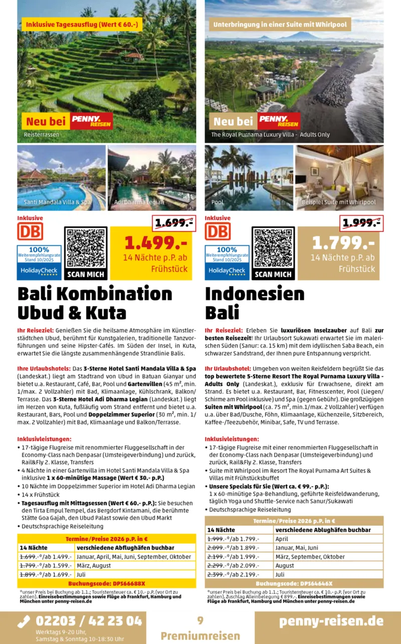 Penny-Reisen Prospekt vom 27.10.2025, Seite 9