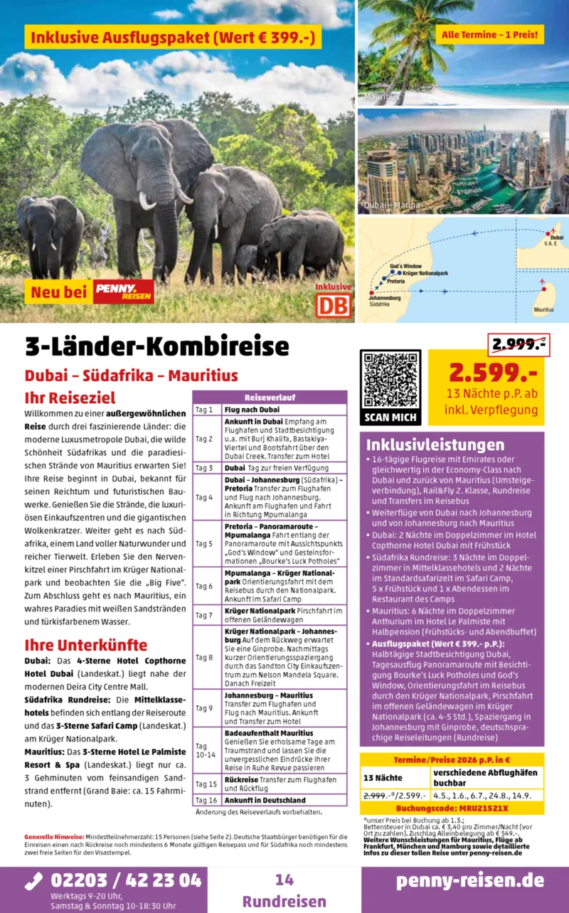 Penny-Reisen Prospekt vom 01.02.2026, Seite 14