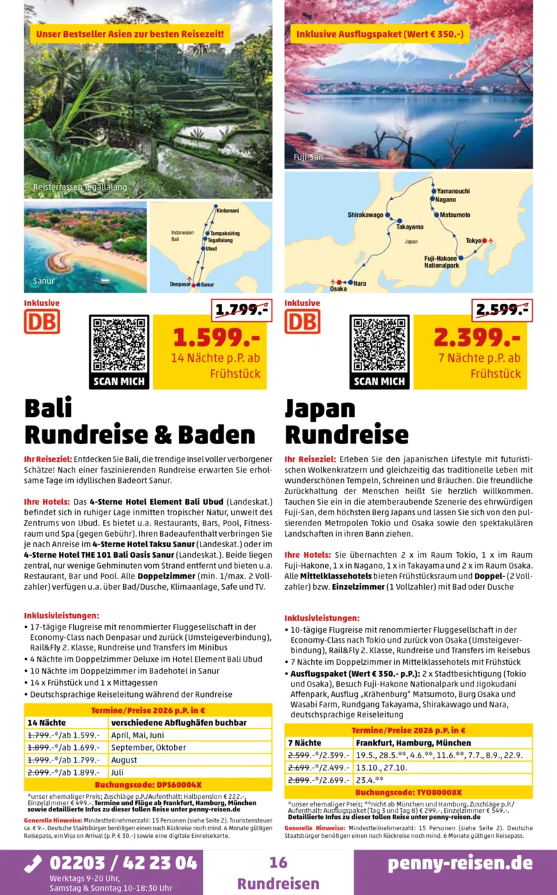 Penny-Reisen Prospekt vom 01.02.2026, Seite 16