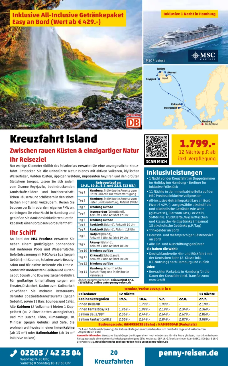 Penny-Reisen Prospekt vom 01.02.2026, Seite 20