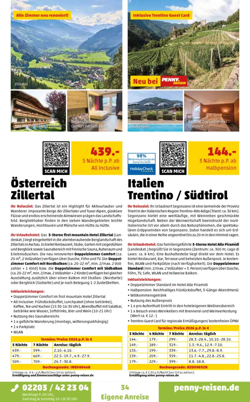 Penny-Reisen Prospekt vom 01.02.2026, Seite 34