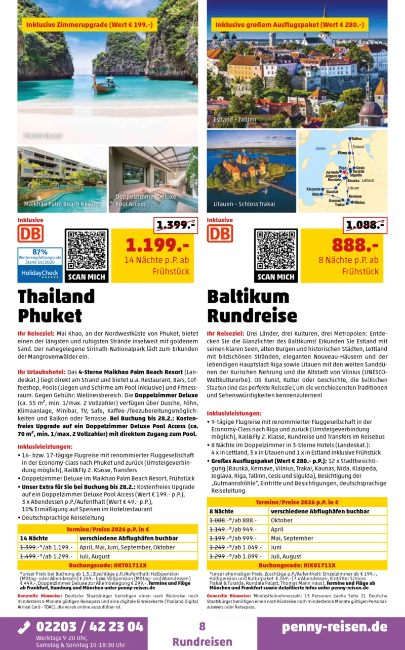 Penny-Reisen Prospekt vom 01.02.2026, Seite 8