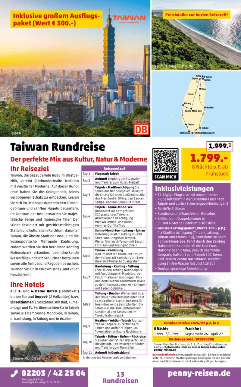 Penny-Reisen Prospekt vom 30.03.2026, Seite 13