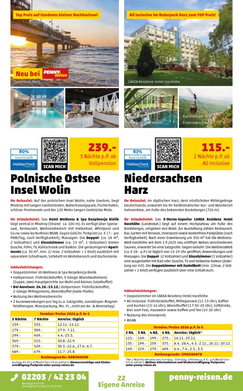 Penny-Reisen Prospekt vom 30.03.2026, Seite 22