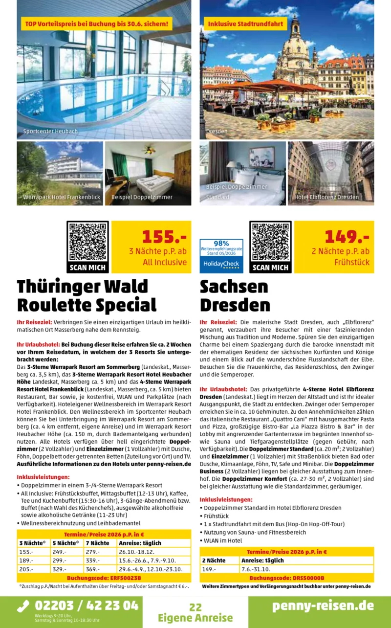 Penny-Reisen Prospekt vom 30.05.2026, Seite 22