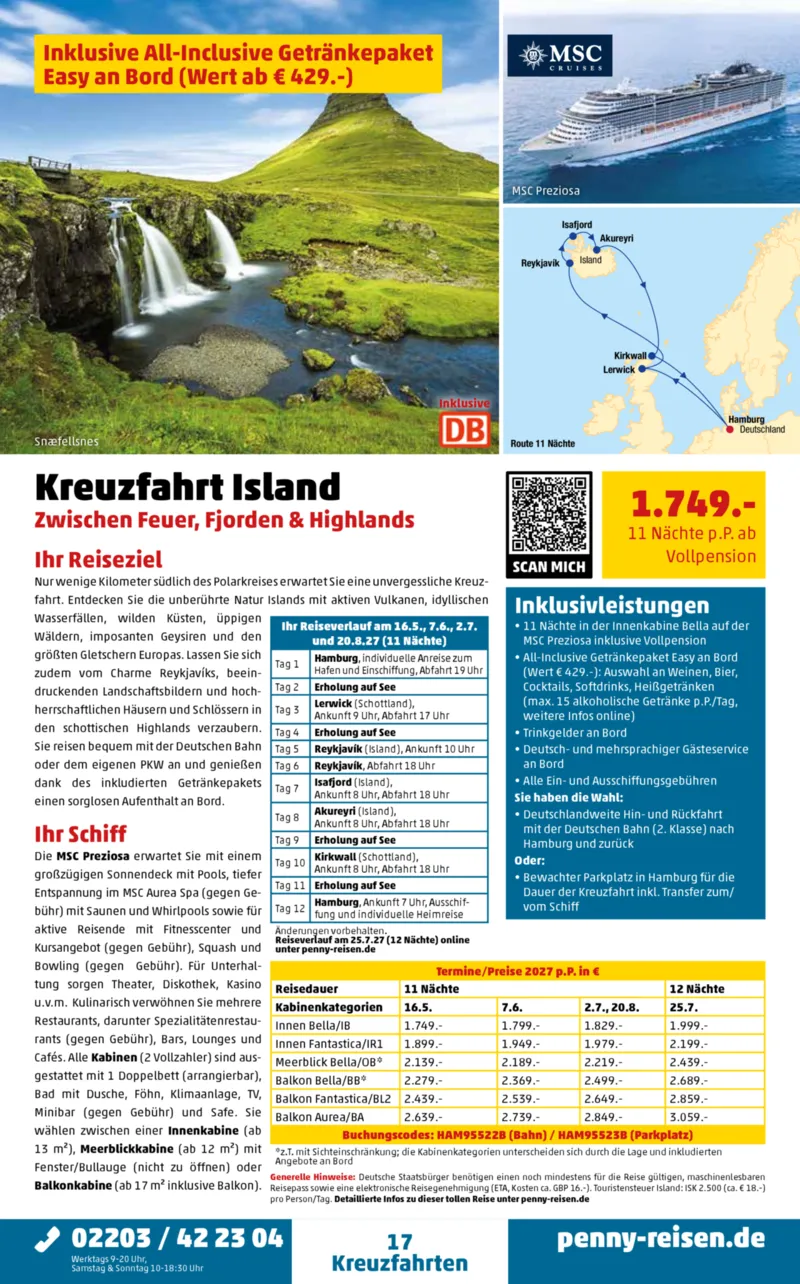 Penny-Reisen Prospekt vom 01.08.2026, Seite 17