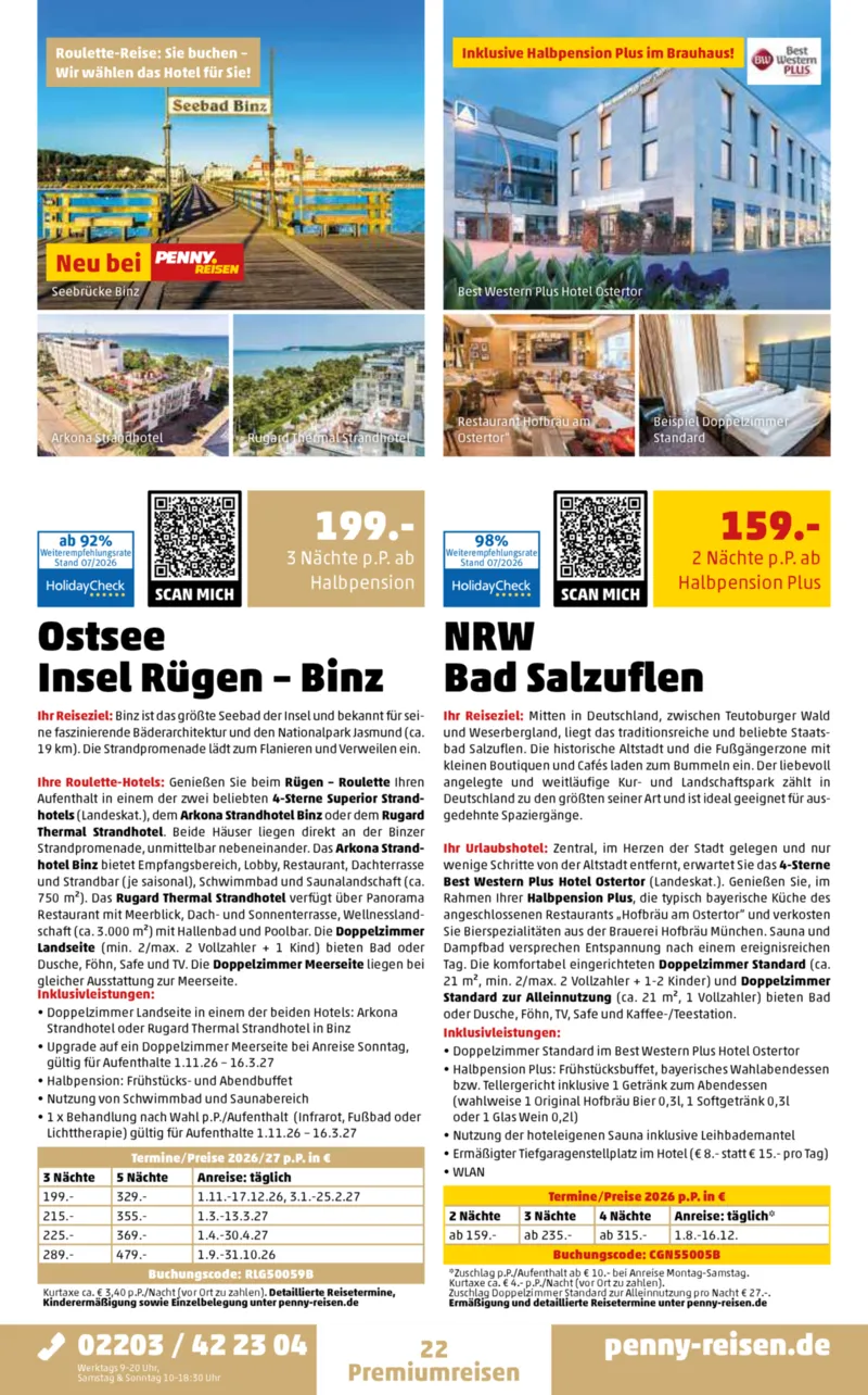 Penny-Reisen Prospekt vom 01.08.2026, Seite 22
