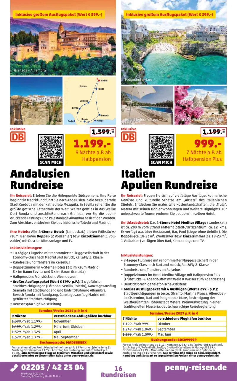 Penny-Reisen Prospekt vom 28.09.2026, Seite 16