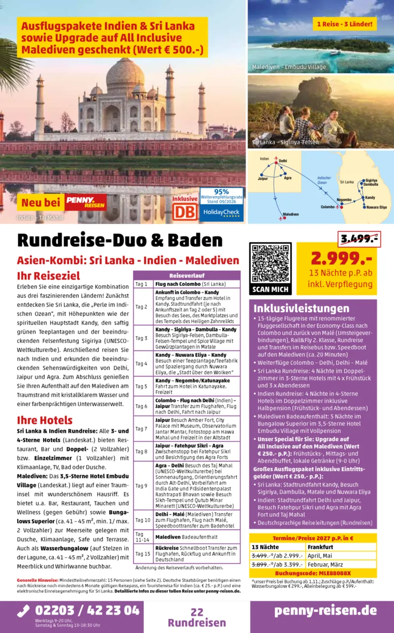 Penny-Reisen Prospekt vom 28.09.2026, Seite 22