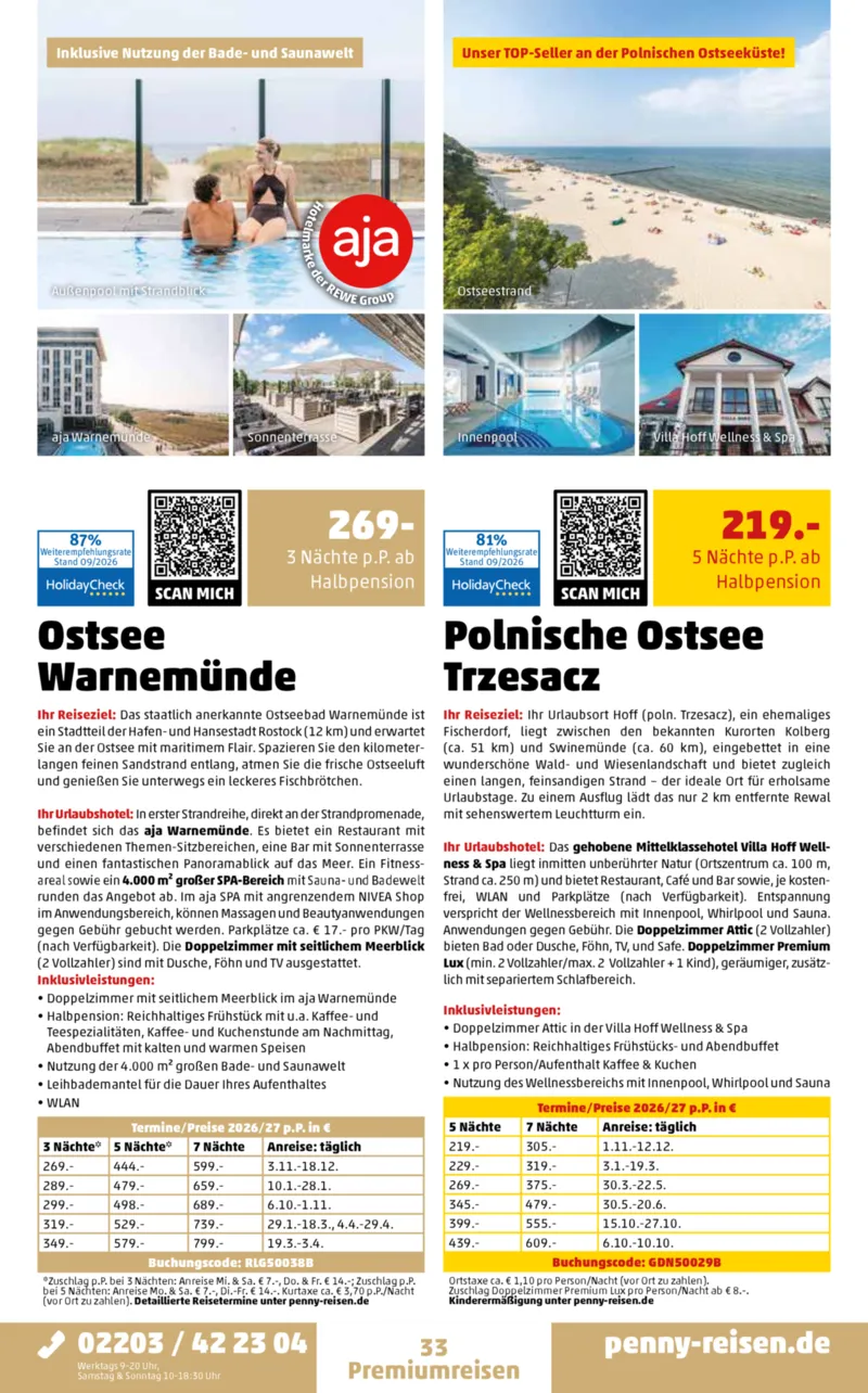 Penny-Reisen Prospekt vom 28.09.2026, Seite 33