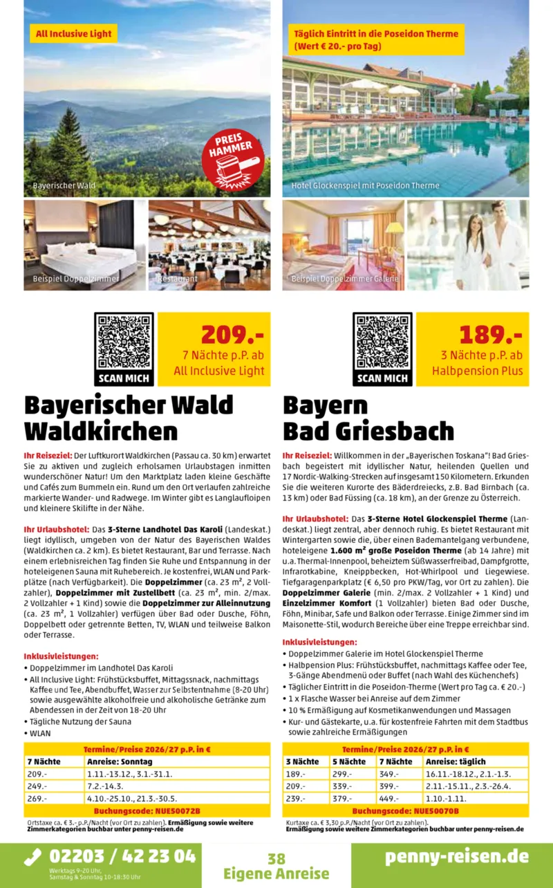 Penny-Reisen Prospekt vom 28.09.2026, Seite 38