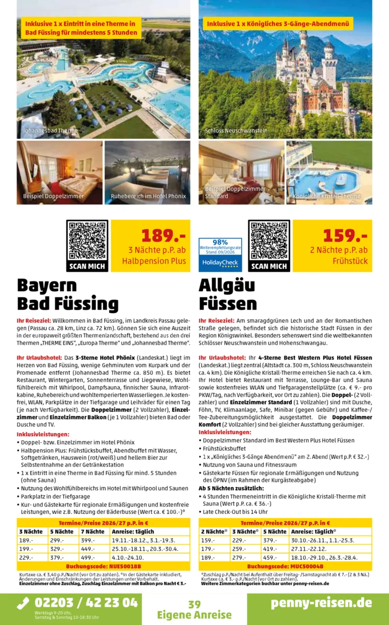 Penny-Reisen Prospekt vom 28.09.2026, Seite 39