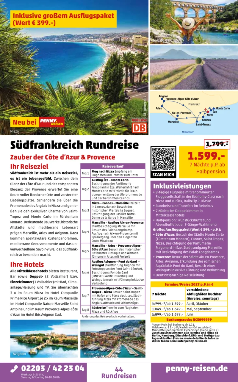 Penny-Reisen Prospekt vom 28.09.2026, Seite 44