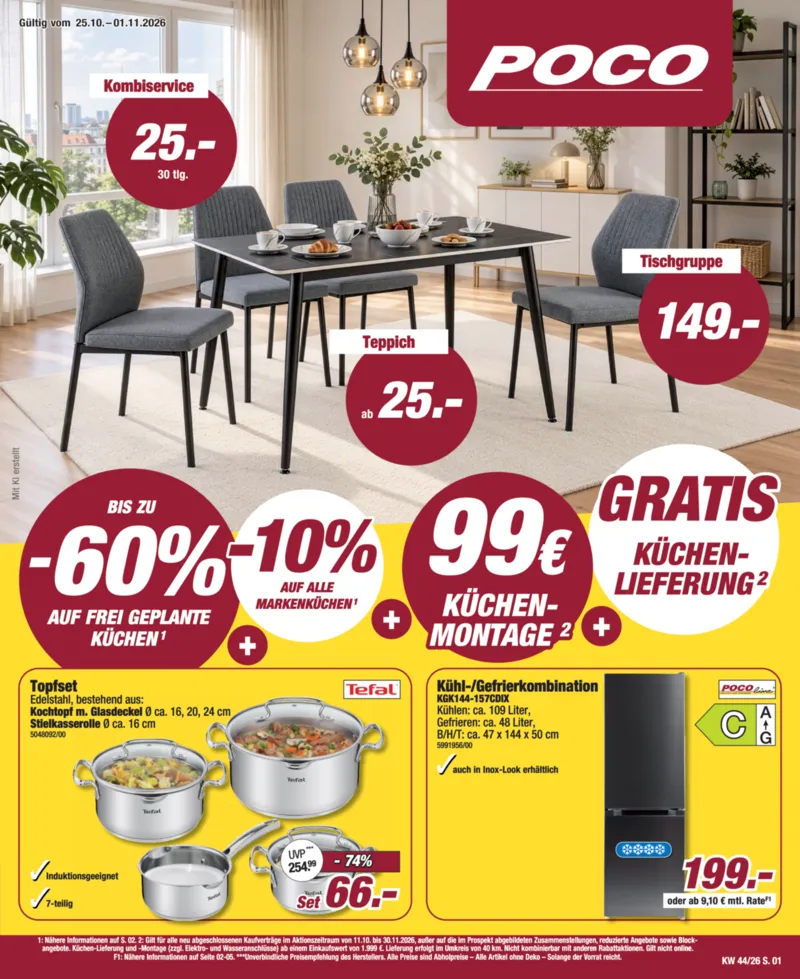POCO Prospekt vom 25.10.2026, Seite 1