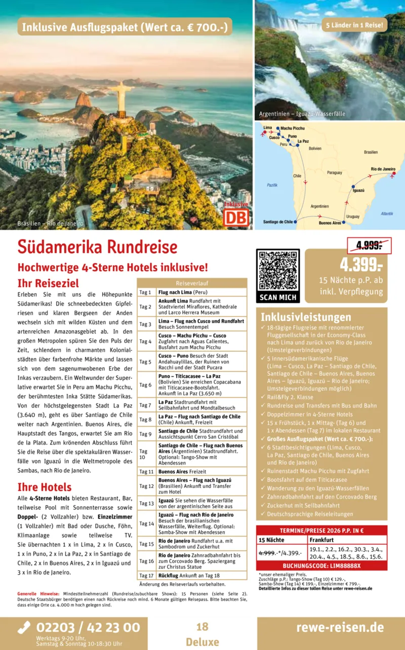 REWE Reisen Prospekt vom 26.09.2025, Seite 18