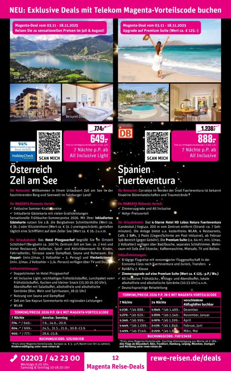 REWE Reisen Prospekt vom 27.10.2025, Seite 12