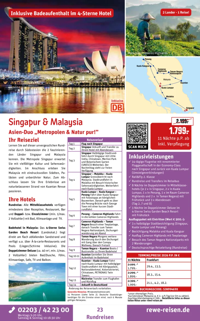 REWE Reisen Prospekt vom 27.10.2025, Seite 23