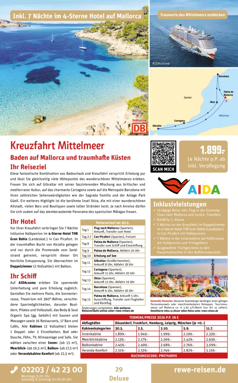 REWE Reisen Prospekt vom 27.10.2025, Seite 29