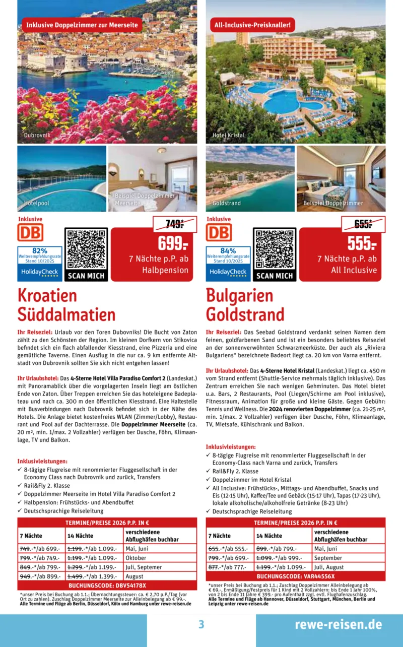 REWE Reisen Prospekt vom 27.10.2025, Seite 3