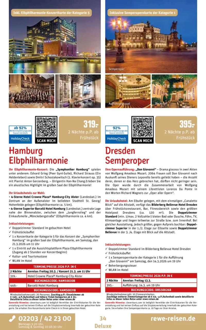 REWE Reisen Prospekt vom 27.10.2025, Seite 34