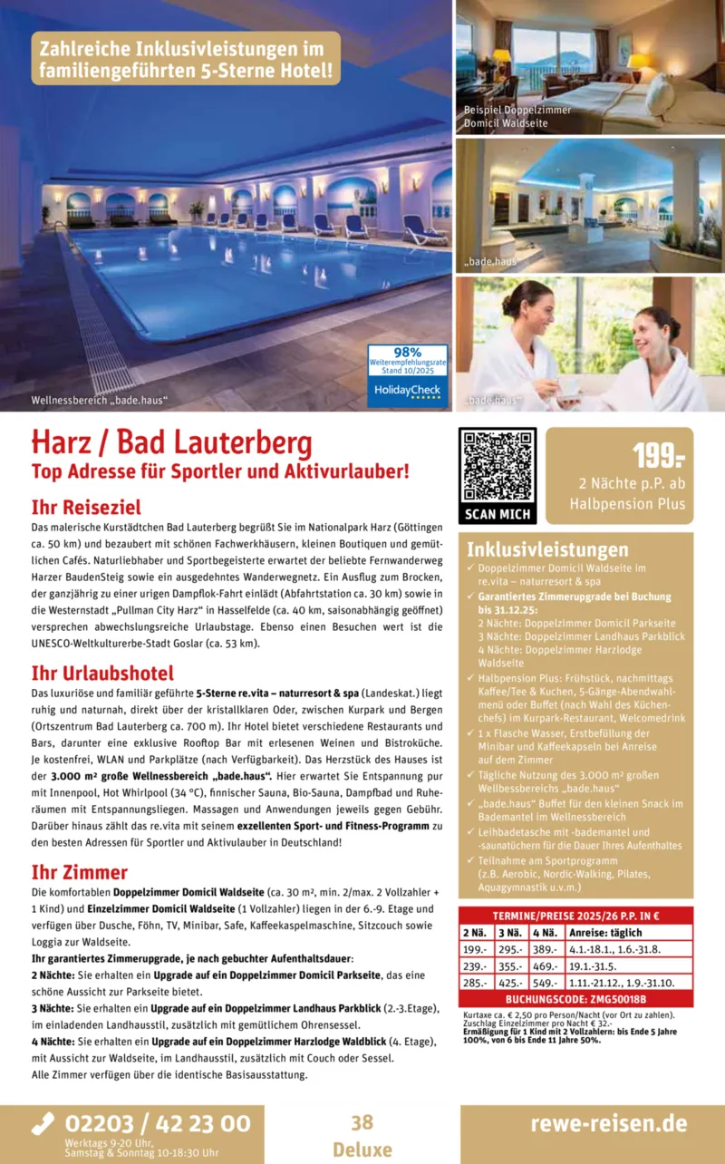 REWE Reisen Prospekt vom 27.10.2025, Seite 38