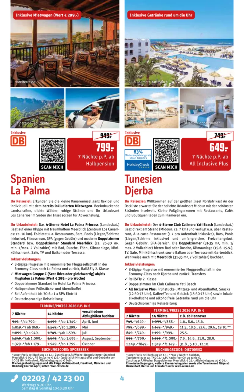 REWE Reisen Prospekt vom 27.10.2025, Seite 4