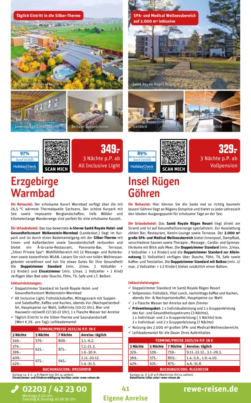 REWE Reisen Prospekt vom 27.10.2025, Seite 41