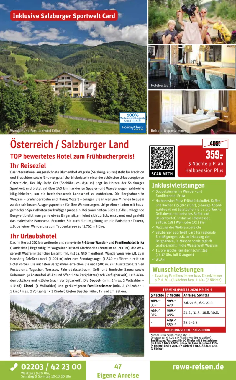 REWE Reisen Prospekt vom 27.10.2025, Seite 47